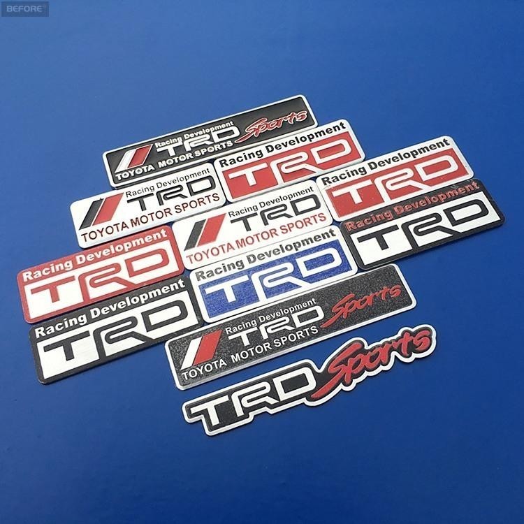 適用於金屬徽章 TRD Racing Sports WRC 側貼豐田 Fortuner Vios Corolla Cam