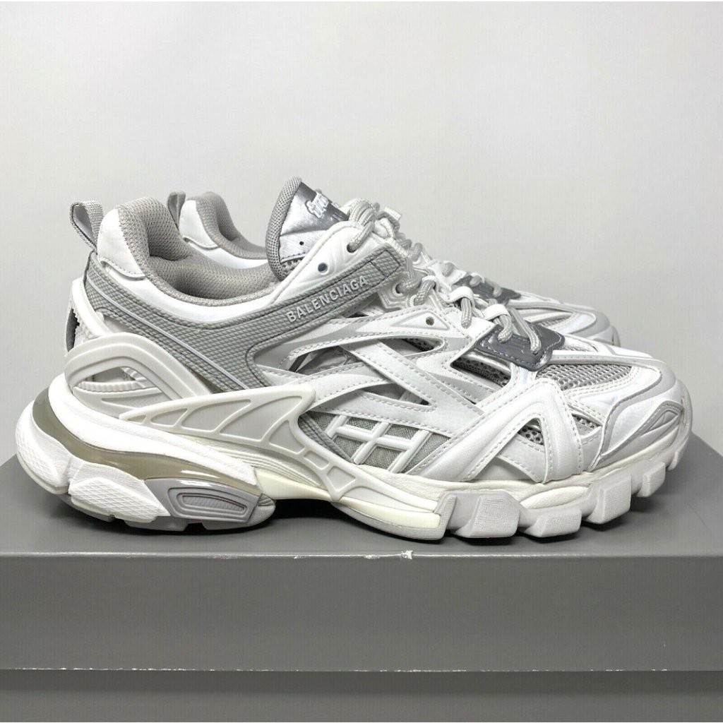 二手精品 巴黎世家 Balenciaga Track.2 Open 二代 白銀 銀色 白色 運動鞋 老爹鞋 568615