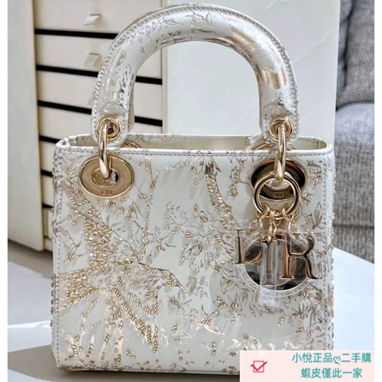 二手精品 DIOR 迪奧 迷你 LADY DIOR 手袋 戴妃包 單肩包 鏈條包 斜挎包 手提包