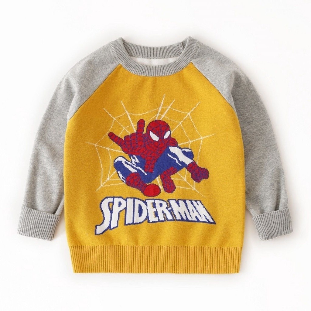 5z折男童毛衣針織衫 蜘蛛人衣服童裝 兒童蜘蛛俠毛衣