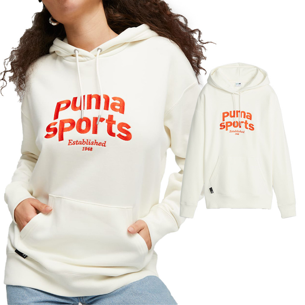 Puma 流行系列 女款 米色 運動 休閒 帽T 上衣 連帽 長袖 62521465