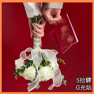 新款森係韓式領證手捧花 擺飾道具拍照模擬花束 影樓婚紗攝影旅拍 新娘手捧花 伴手禮 拍攝道具 領證手捧花