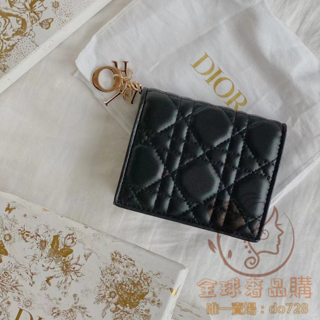 DIOR 迪奧 mini LADY Cannage 羊皮 零錢包 錢包 卡包 卡夾 S0178ONMJ