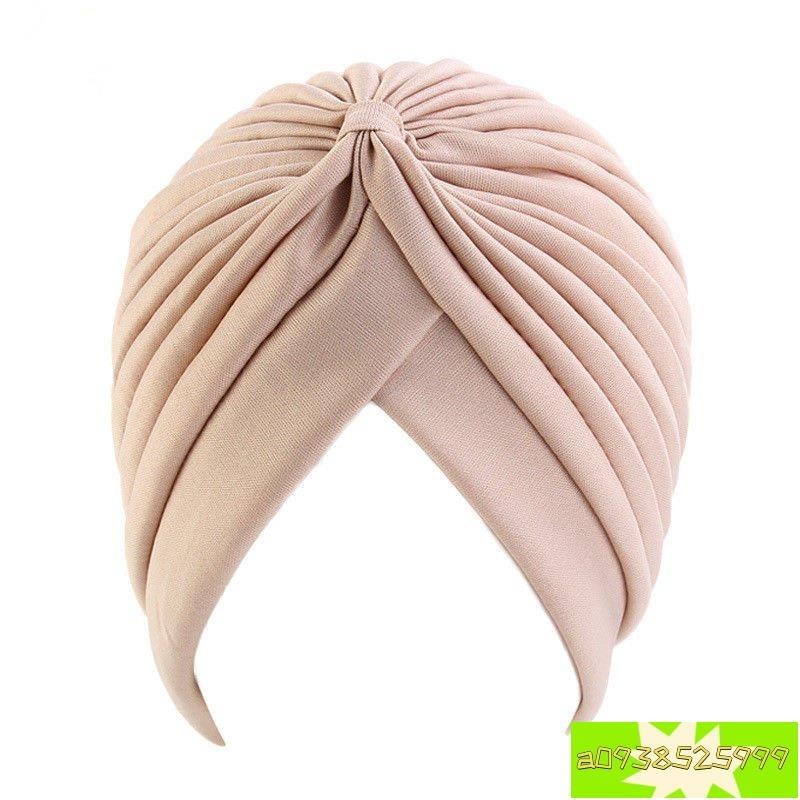【生活優品】穆斯林女士頭巾 印度帽 包頭帽子 波西米亞風 印度帽 頭巾帽 扭扭帽子 化療帽 月子帽 歐美 流行頭飾
