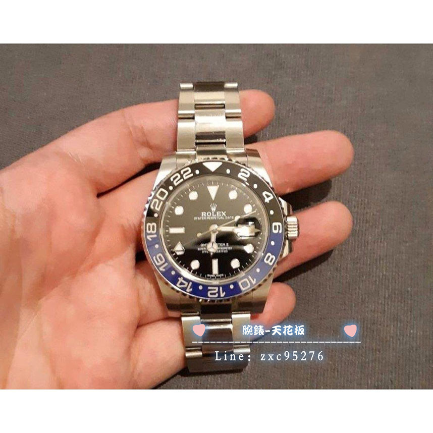 勞力士 116710 Blnr 藍黑圈 Rolex 116710Blnr 蝙蝠俠 116710腕錶