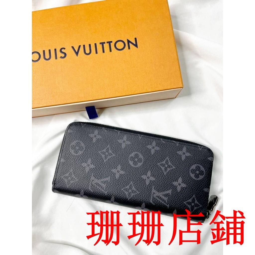 珊珊二手/LOUIS VUITTON LV 直式拉鏈錢包 M62295長夾皮夾