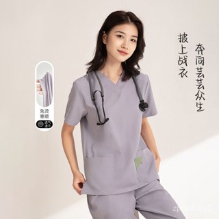 速乾 護理師服 韓版 手術服 上班套裝 醫師袍 彈力 刷手服 刷手服女 美容工作服 護士裝 手術衣 醫院工作服 工作裝