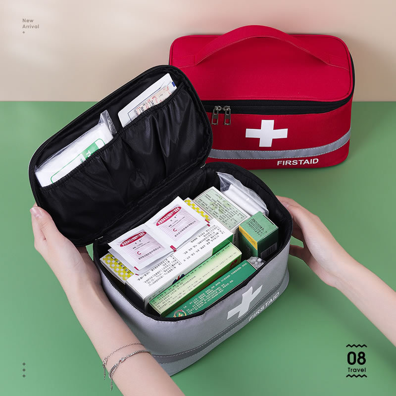 便攜醫藥包旅行戶外收納健康包藥箱旅行傢庭裝藥物傢用佈藝醫藥箱