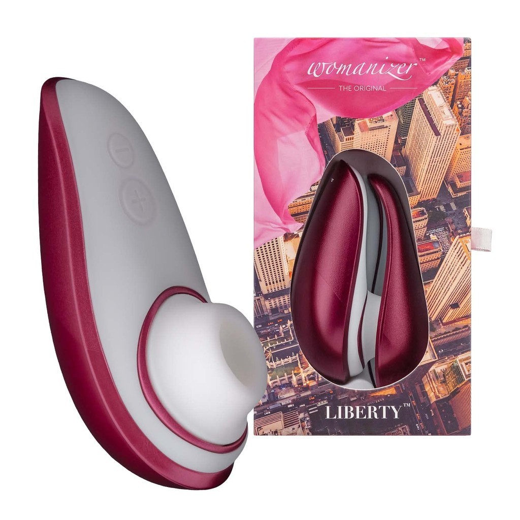 Womanizer Liberty 阴蒂吸力振动器 - 含旅行罩 - 阴蒂吸力 6 种吸力模式 - 防水吸力振动器