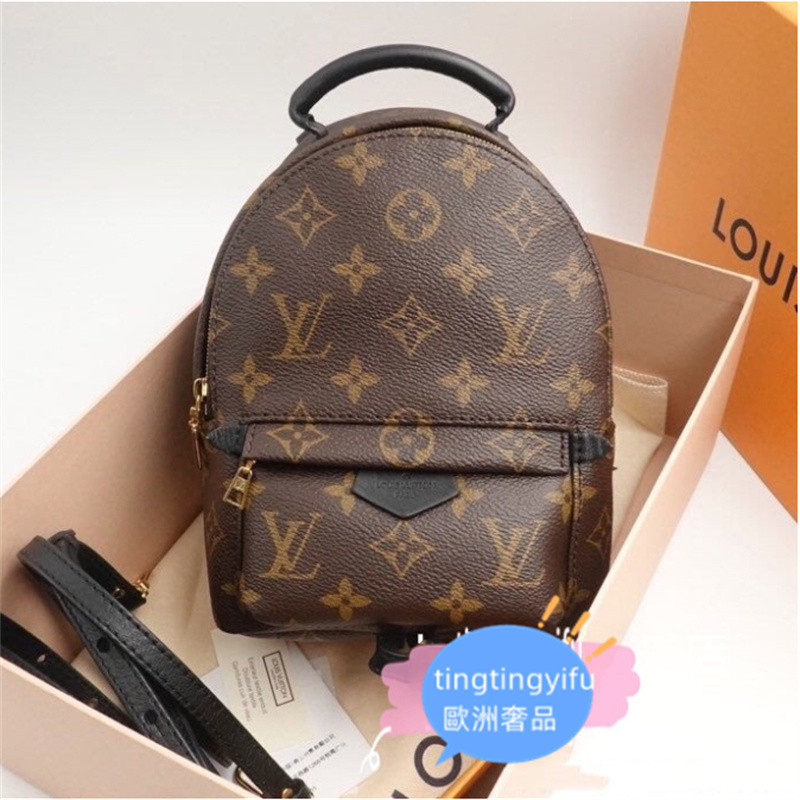 二手 LV 路易威登 老花Monogram Mini迷你雙肩包/後背包/小書包M44873 老花背包 書包 雙肩包 女包