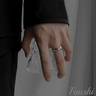 Fanshi｜鈦鋼戒指｜莫比烏斯環戒指 男女 轉運戒指 男生戒指 戒指男 復古戒指 情侶戒指 食指戒指 男戒 指環 戒子