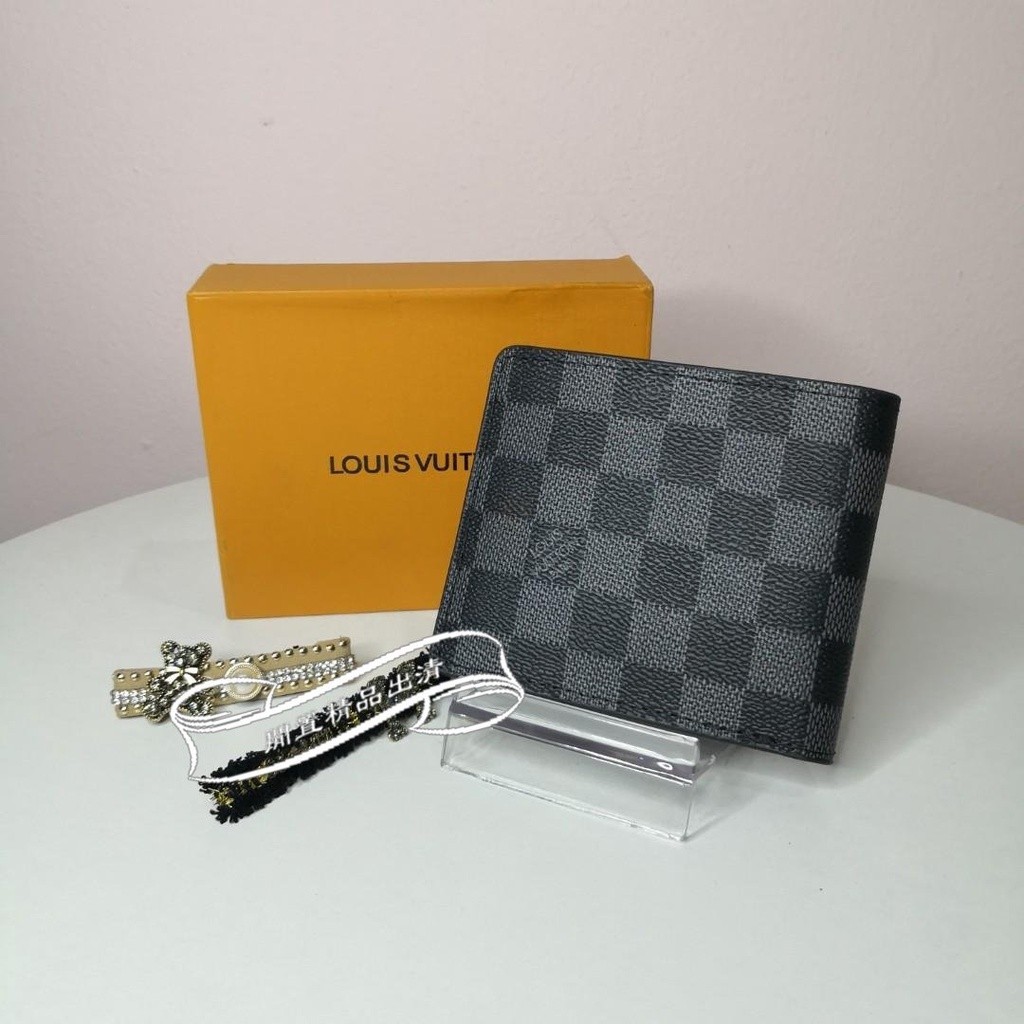 二手精品 Louis Vuitton Multiple Eclipse 短夾 錢包 卡夾 N62663 LV 實拍