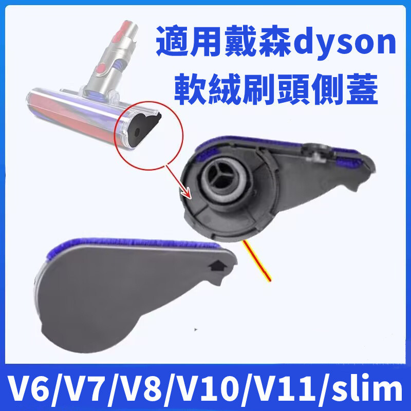 【臺灣優選】適用戴森 Dyson吸塵器 滾筒側蓋 軟毛滾筒雷射吸頭蓋子 V6 V7 V8 V10 V11 輕量版吸頭蓋子