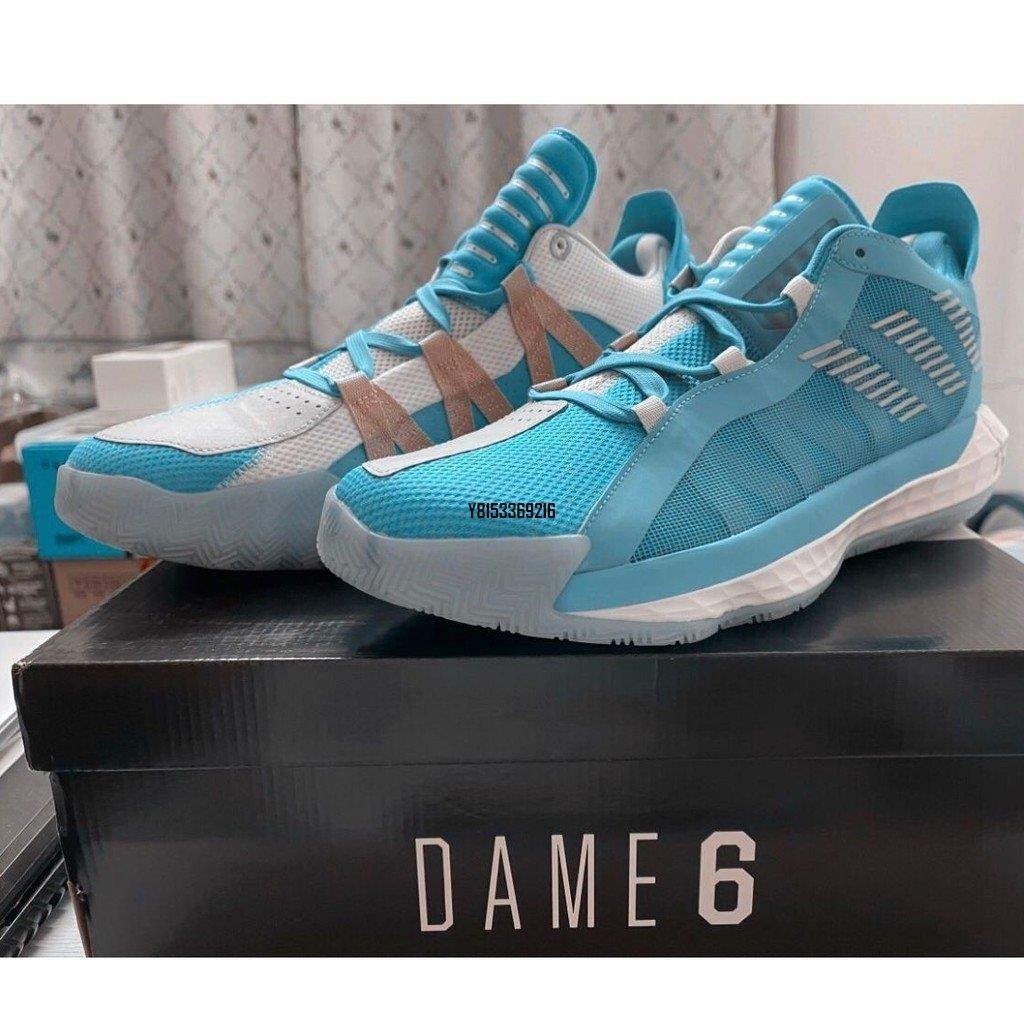 現貨 adidas Dame 6 GCA 男生 水藍色 三國 五虎將 限量款 舒適 緩震 運動 籃球 FW3658潮鞋