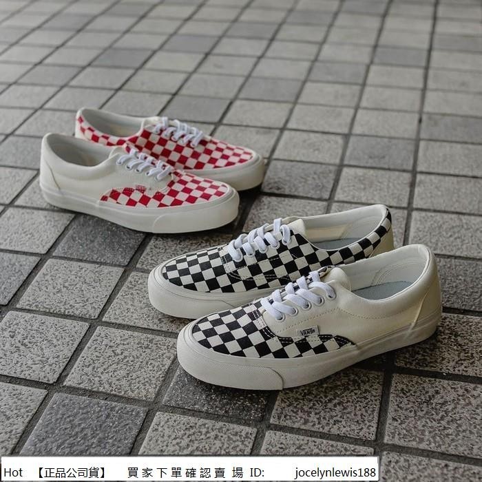🇰🇷 Vans Era CRFT Checkerboard F13211 黑白 紅白 內側 棋盤格 余文樂 帆布鞋