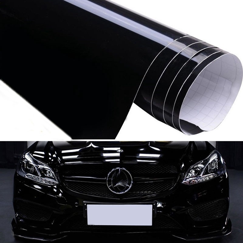 Car Sticker Replace Gloss Black Decal Decoration Paint Acces