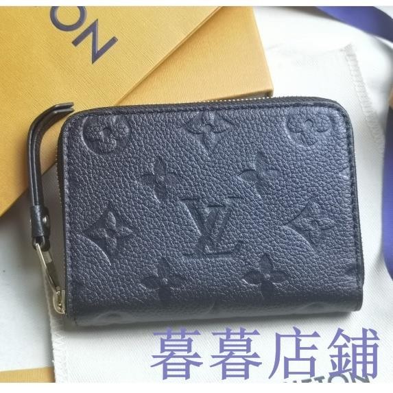 暮暮二手/LV 路易威登 M60574 ZIPPY 黑色壓紋印花拉鏈女士短夾零錢包 卡夾 卡包 錢包 皮夾