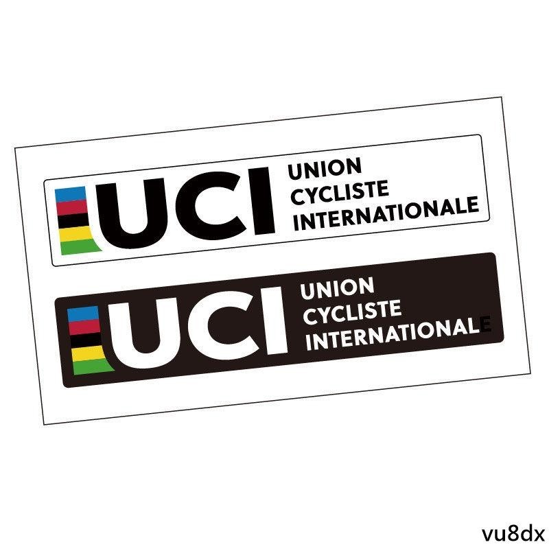 自行車貼紙 公路車車貼 UCI世界自行車聯盟公路車山地車單車貼紙 自行車架前叉貼紙