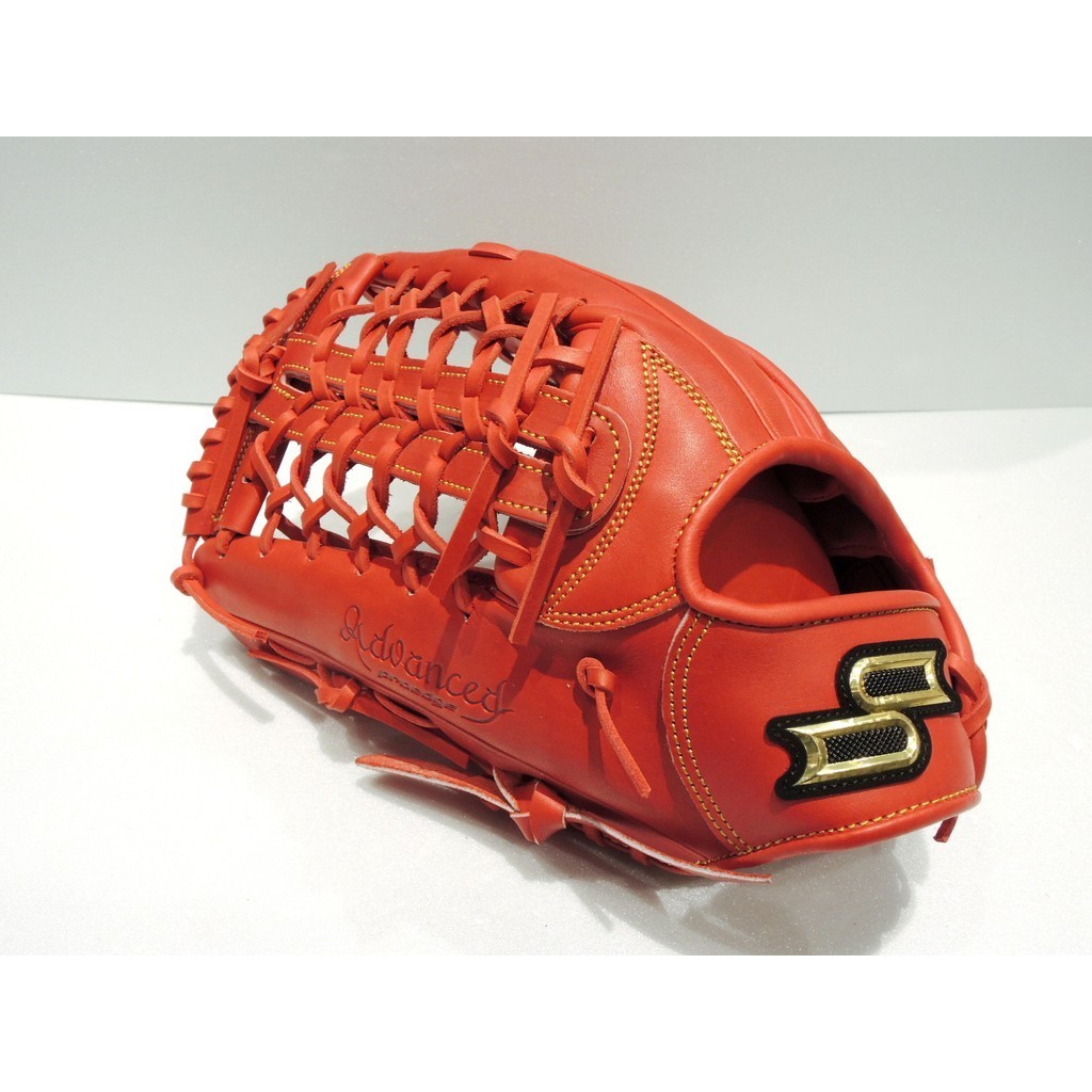 日本品牌 SSK Proedge Adoanced 硬式牛皮 反手 棒壘球 T網檔 外野手手套(ADT6224I)紅