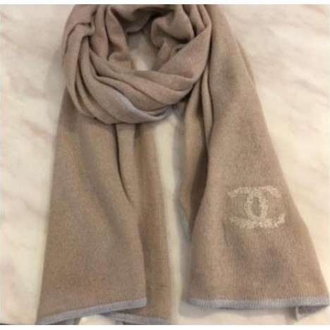 精品二手 Chanel香奈兒 素色純絨 180*70cm 100%羊絨 超級舒服超級柔軟的羊絨圍巾