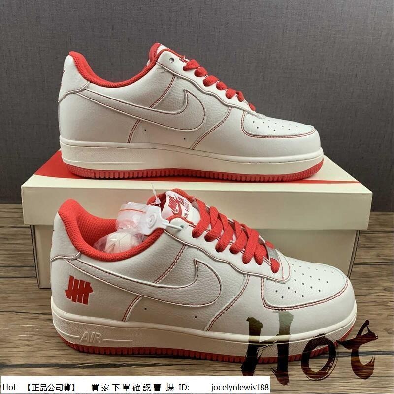 【Hot】 Undefeated x Nike Air Force 1 Low 白紅 空軍 男女款 UN1315-801
