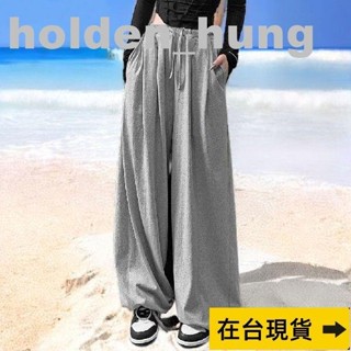 ✅最新款式❣✅ 大碼抽繩燈籠褲女夏季新款學生韓版寬鬆高腰休閒直筒闊腿運動褲潮