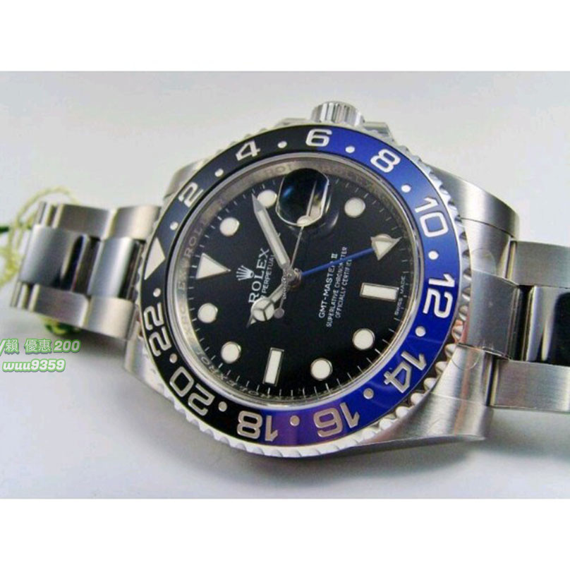 Rolex 勞力士 GMT 藍黑框 116710 BLNR 陶瓷圈 11671 男士手錶 送調表器