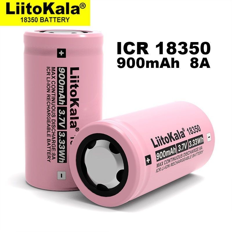 玩具電池 Liitokala18350 電池 動力型3.7V可充電榨汁杯手電筒高倍率放電