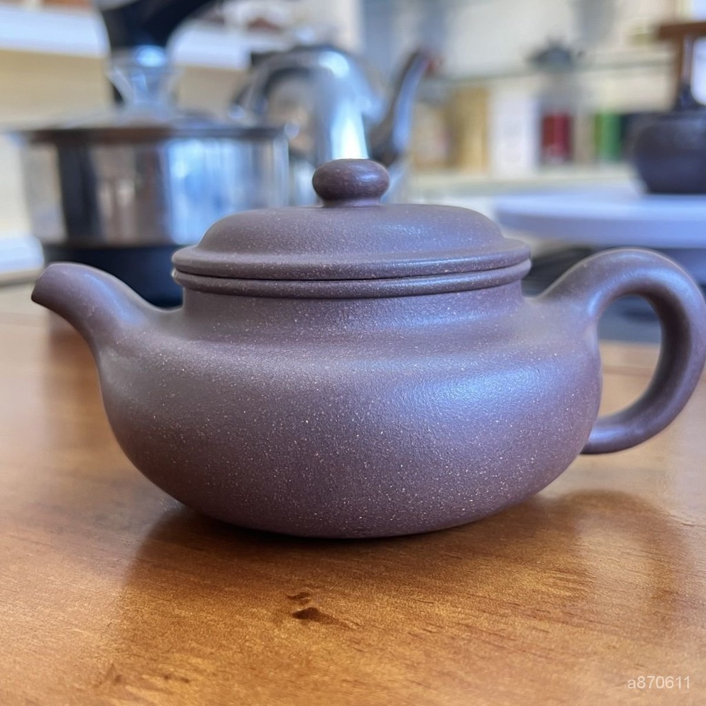 紫砂壺宜興230毫陞仿古純手工製作原礦紫泥電窯高溫燒製泡茶壺