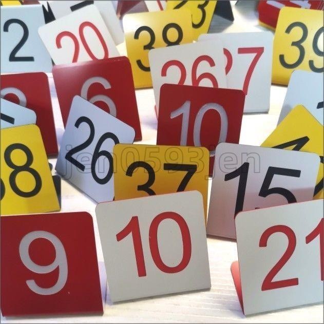 台灣出貨🔥餐廳餐桌牌 編號牌號碼牌餐廳桌子數字號牌狼人殺號碼牌桌號牌創意網紅立