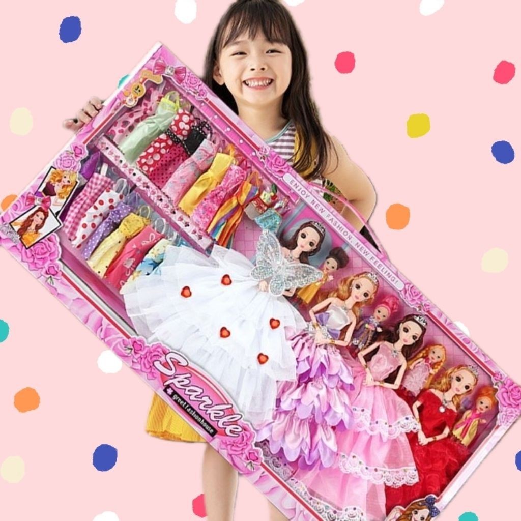 《優選》洋彤樂換裝娃娃套裝大禮盒公主女孩兒童玩具佈衣服生日禮物可愛店