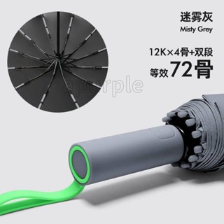 優惠低價⚡️72骨撞色系列全自動晴雨傘男女車用大號防曬防紫外線結實抗風雙人