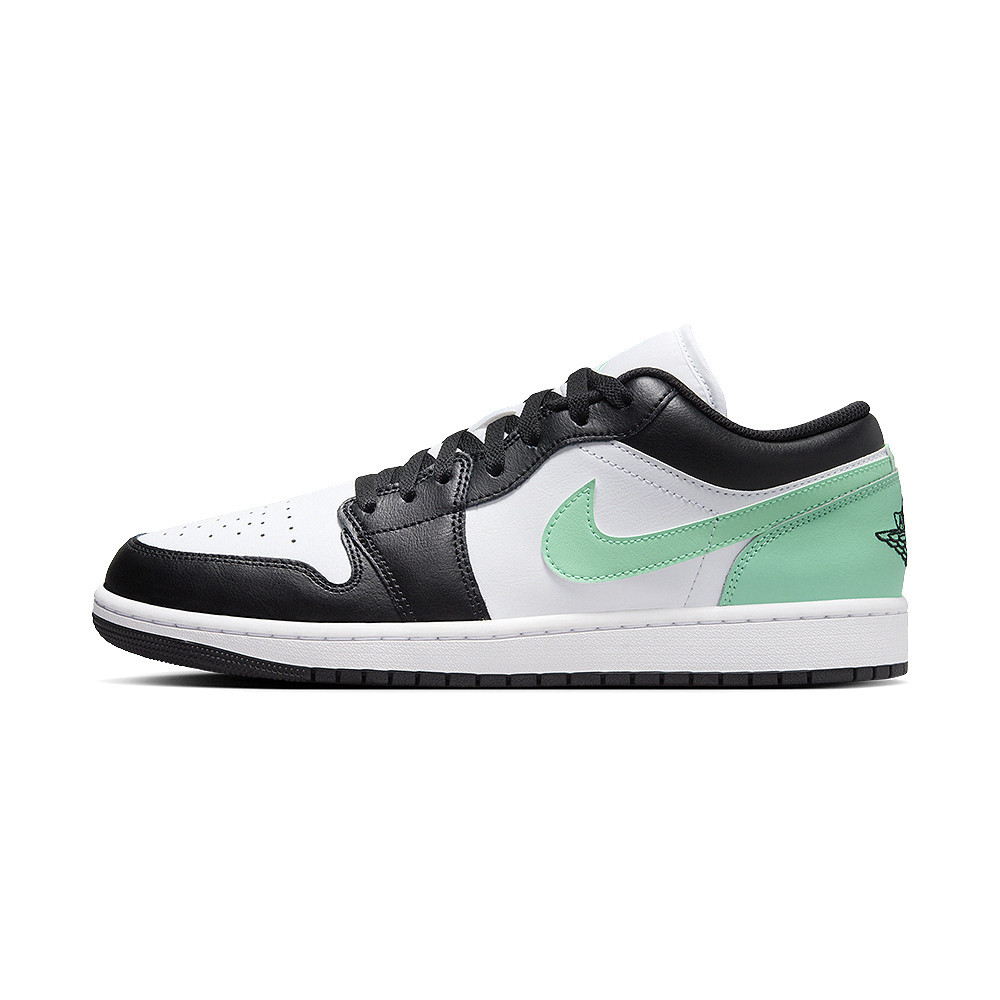Nike Air Jordan 1 Low Green Glow 男 黑白綠 AJ1 喬丹 休閒鞋 553558-131