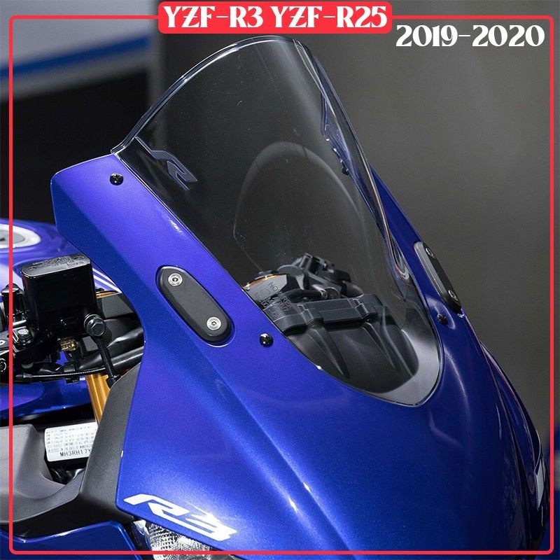 適用YAMAHA YZF-R3 YZF-R25 18-22 小型擋風玻璃