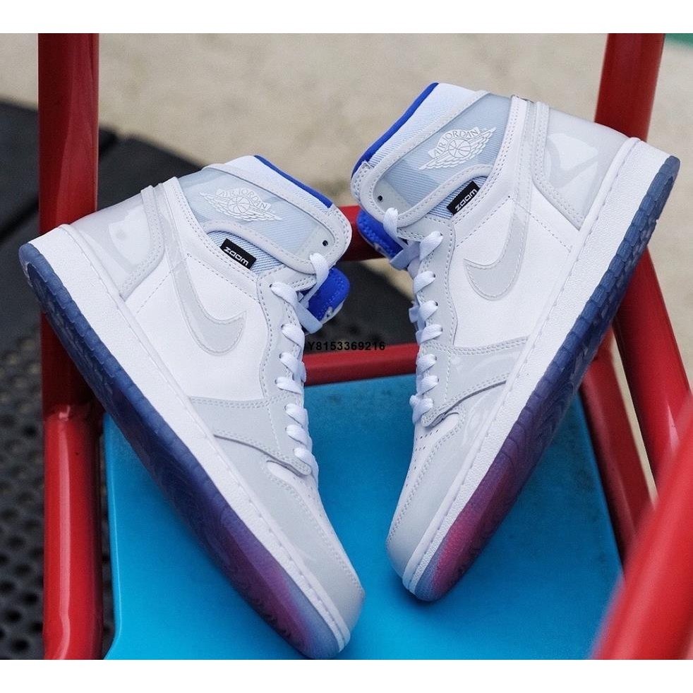 現貨 Nike Air Jordan 1 High Zoom 白藍 籃球鞋 男款 CK6637-104