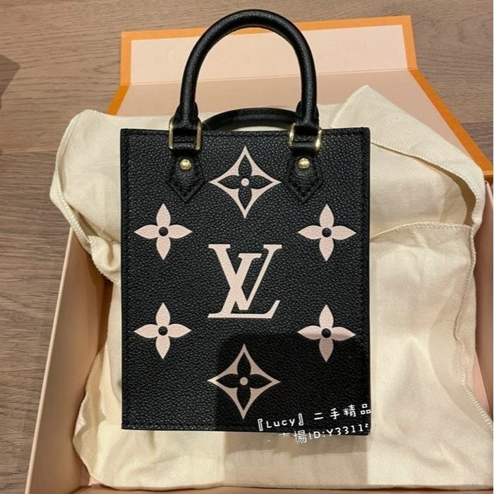 LV 路易威登 PETIT SAC PLAT 迷你 黑色 粒面牛皮 琴譜包 手提包 單肩包 斜挎包 M57937