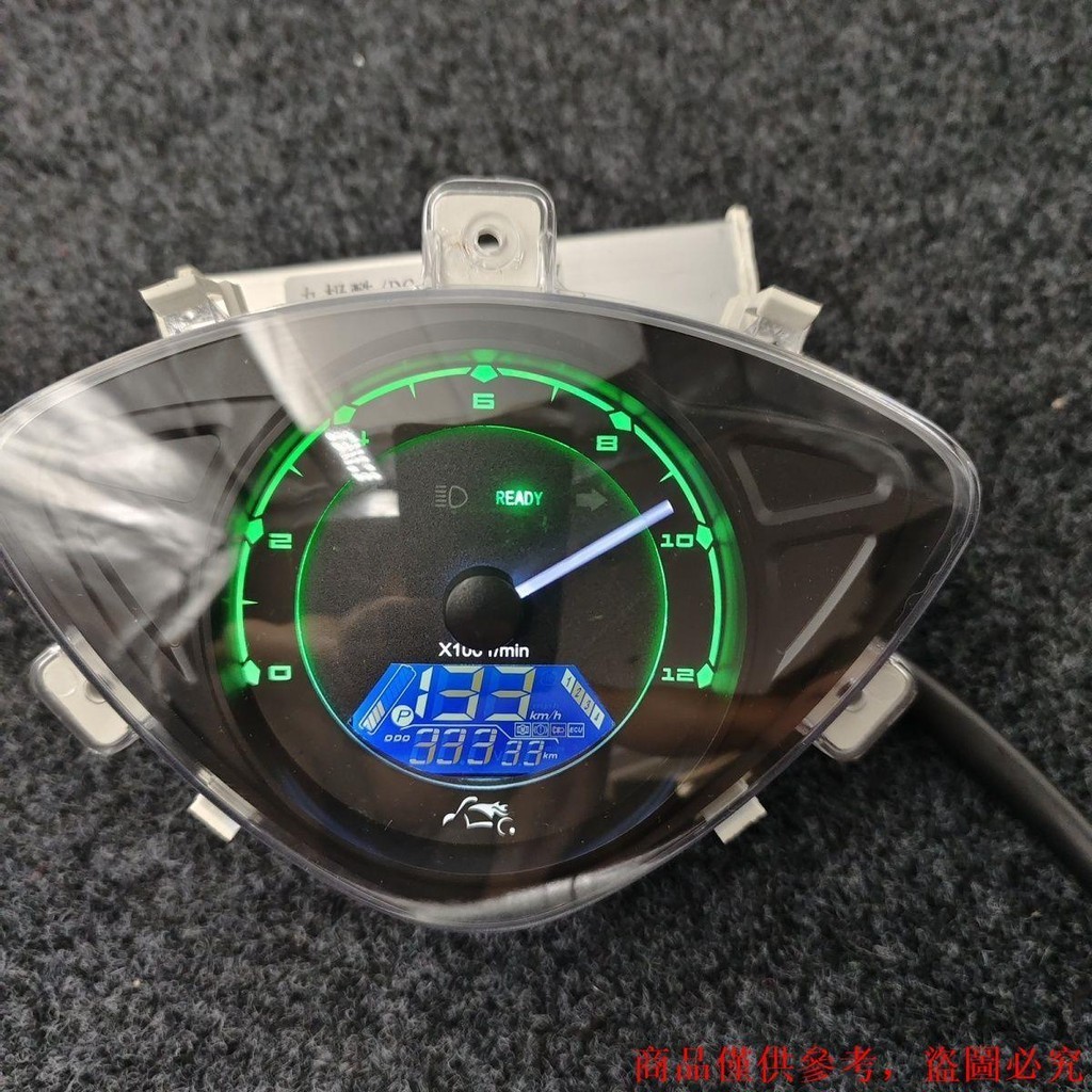 品質好物#電摩三陽鬼火一代儀表改裝48v-120V智能變色電動車液晶鬼一儀表