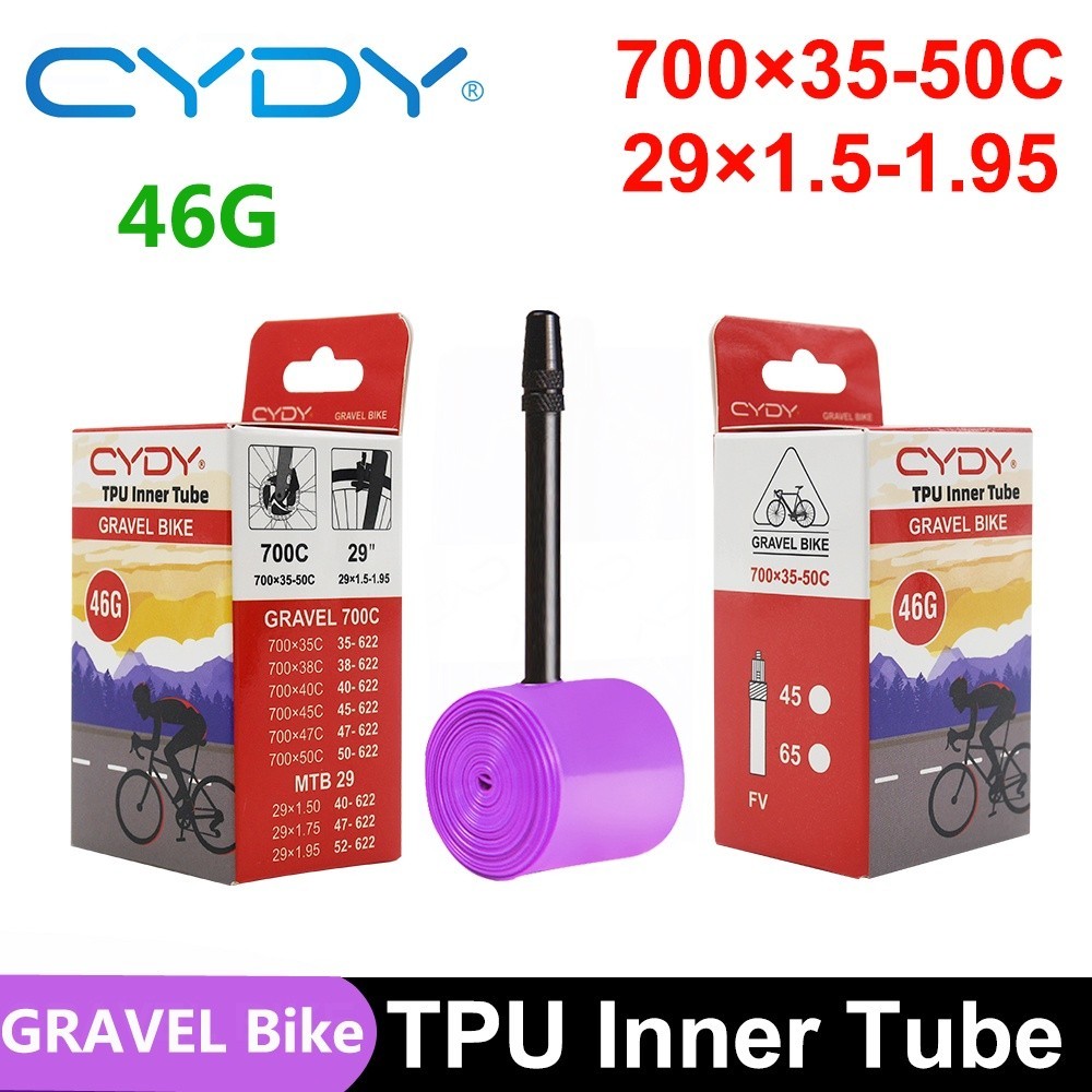 Cydy Tpu 700C GRAVEL 公路自行車內胎 700x35-50C 輪胎 MTB Bicyele 29in