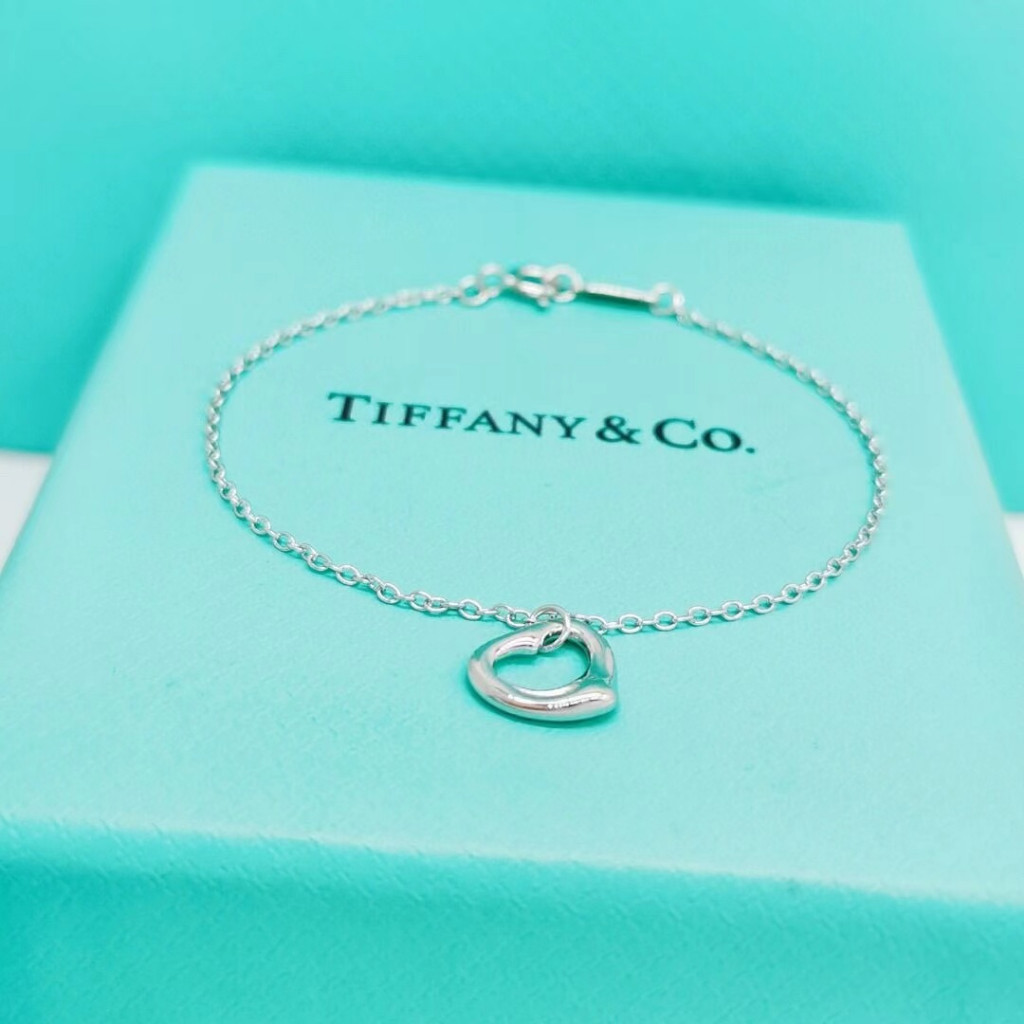 歐美精品 TIFFANY Loving Heart CO 簡約 心形❤ 銀色 手鍊 手環 手鏈 首飾 飾品 時尚款禮物款