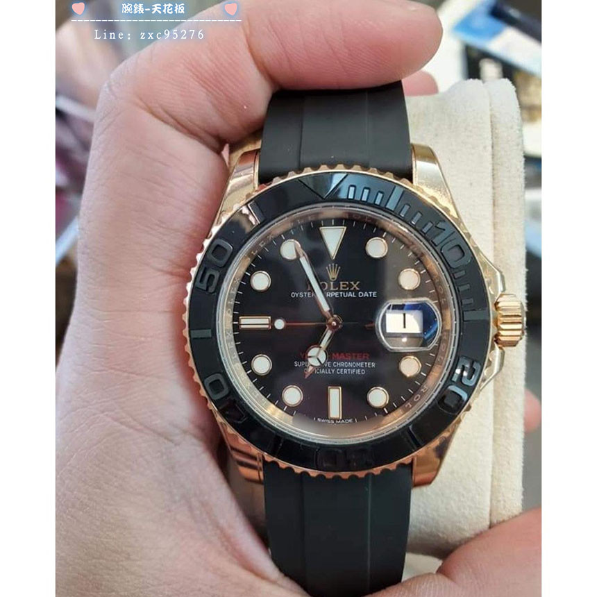 勞力士 116655 Rolex 遊艇 Yacht-master 玫瑰金腕錶