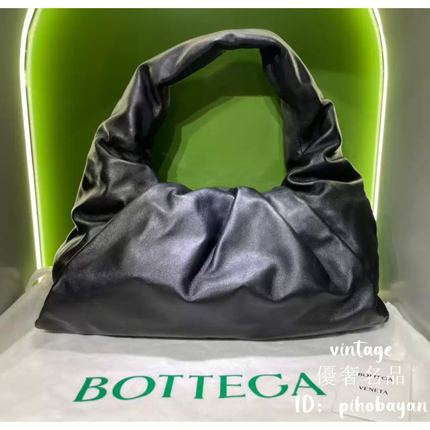Bottega Veneta 寶緹嘉 648025 pouch BV 黑色 雲朵包 單肩包 枕頭包 牛角包