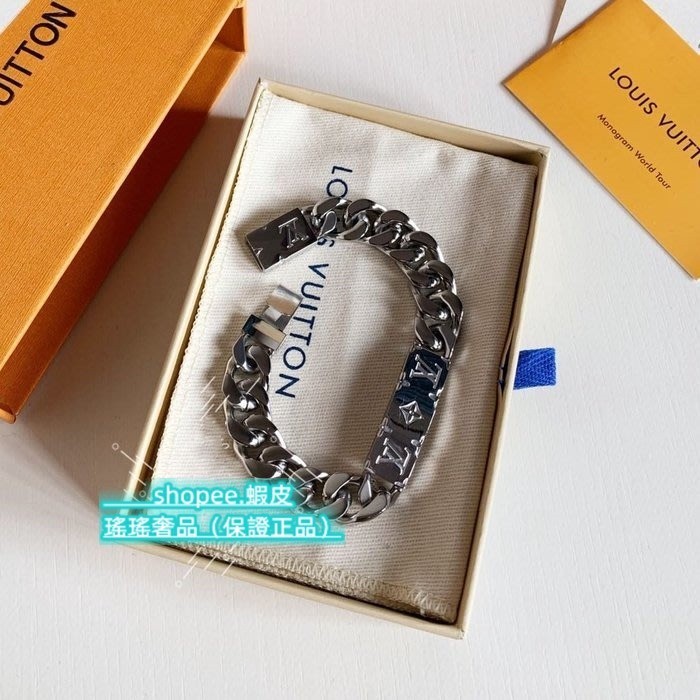 LV 路易威登 MONOGRAM CHAIN BRACELET 粗鏈條手鏈 M62486 男款 男生禮物