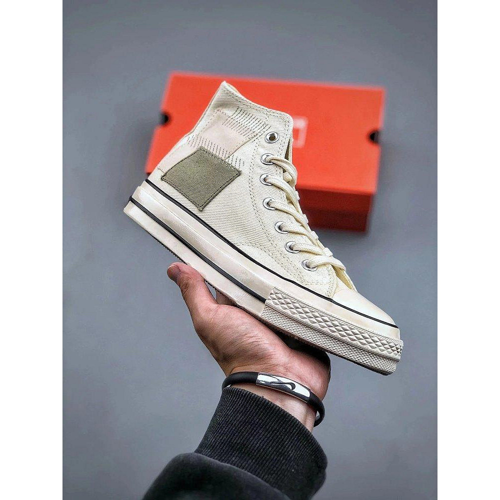 匡威 Converse 1970s chuck 經典潮流 耐磨輕便 高幫 帆布鞋 男女同款 卡其白 A00734C