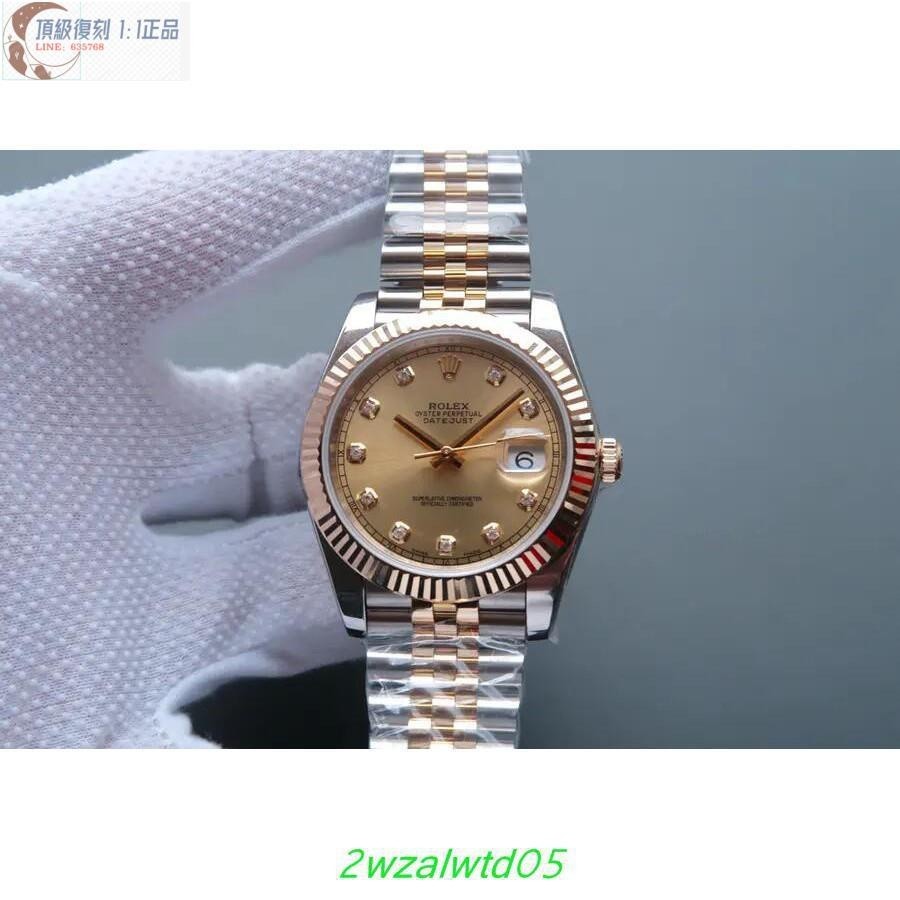 高端 Rolex勞力士日誌型系列126333鑲鉆腕錶機械男錶3235機械機芯直徑41mm包金18k腕錶