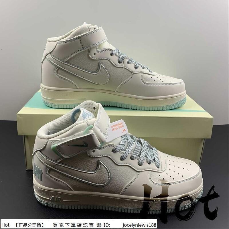 Hot Undefeated x Nike Air Force 1 Mid 白藍 空軍 3M反光 GB5969-002