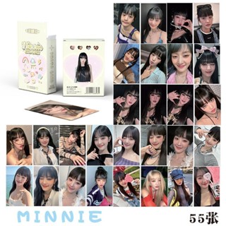 臺灣發貨 免運 Minnie金米妮小卡 盒裝55張 57x86mm (G)i-DLE鐳射Lomo卡片明信片