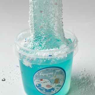 啵啵slime高顏值冰雪探險1000ml送水變雪厚實不粘手可以蓋泡解壓 DIY玩具 手工黏土 史萊姆起泡膠 解壓玩具