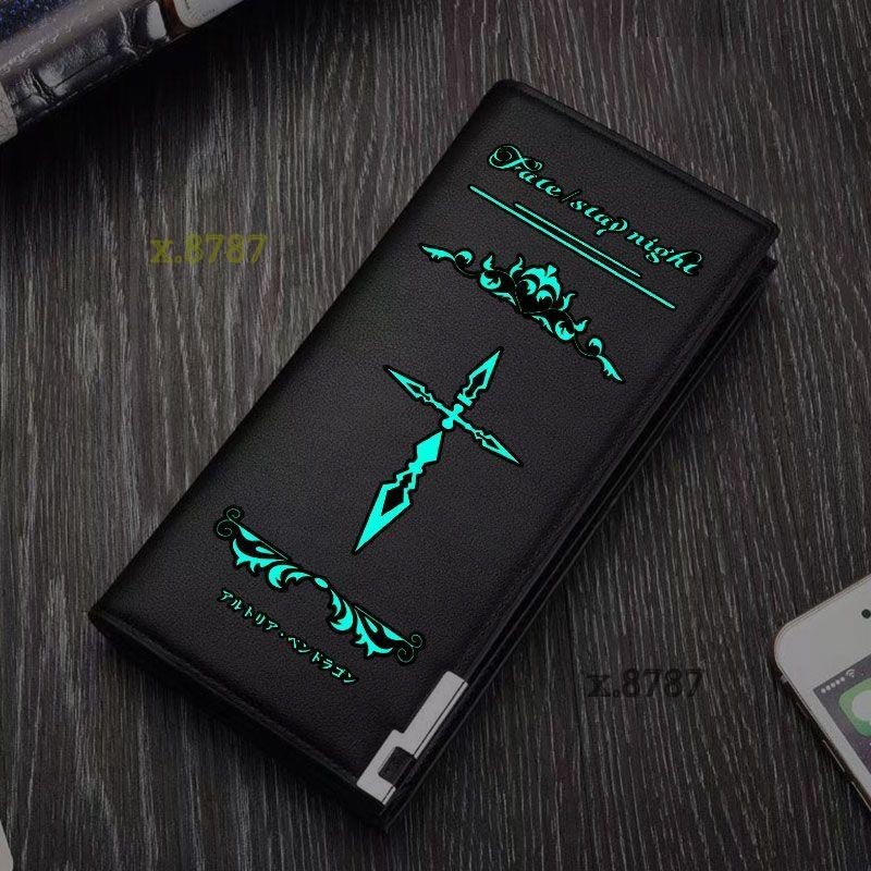 台灣免運出貨🔸熱賣NBA 籃球週邊夜光錢包科比杜蘭特庫裡長款青年通用印花豎款錢夾fate令咒動漫夜光錢包周邊吾王sab