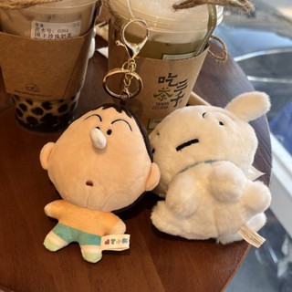 ✨限時秒殺☜桃園出貨✨泡泡瑪特蠟筆小新阿呆鼻涕可拉震動款卡通毛絨玩偶掛件揹包掛件