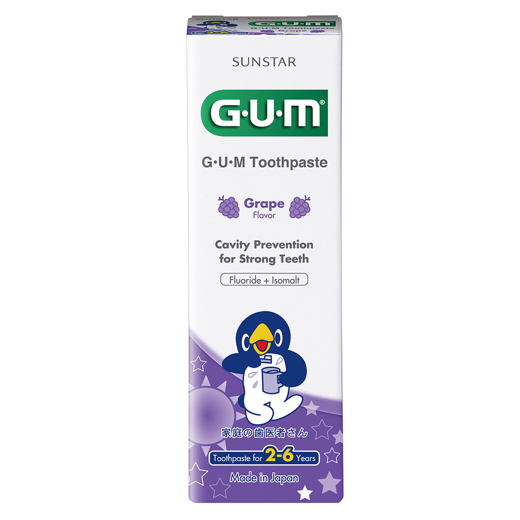 【近期品出清】GUM兒童專業護齒牙膏葡萄(2-6歲)(效期2026.09)【三友藥妝Tomod's】